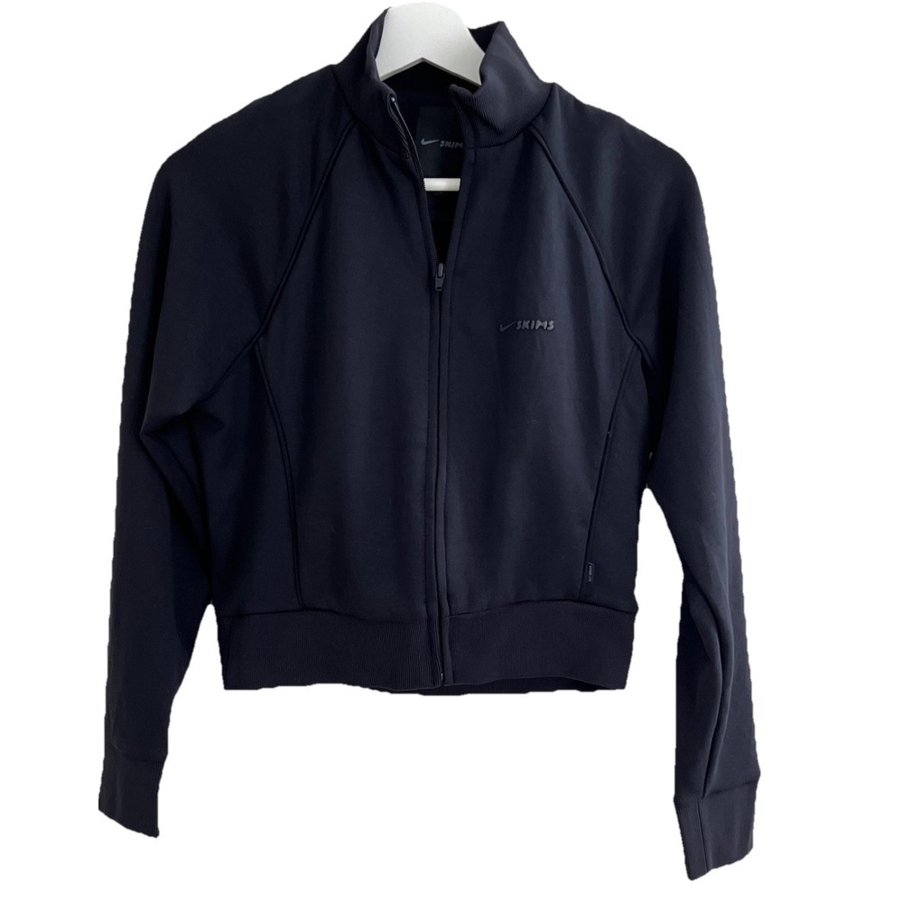 Nike SKIMS Matte Tricot Track Jacket Size S Cropped Full Zip